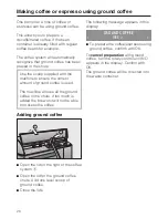 Preview for 20 page of Miele CM 5000 Operating Instructions Manual