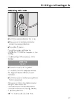 Preview for 23 page of Miele CM 5000 Operating Instructions Manual