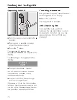 Preview for 24 page of Miele CM 5000 Operating Instructions Manual