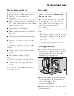 Preview for 51 page of Miele CM 5000 Operating Instructions Manual