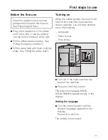 Preview for 11 page of Miele CM 5100 Operating Instructions Manual