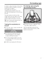 Preview for 17 page of Miele CM 5100 Operating Instructions Manual