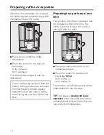 Preview for 18 page of Miele CM 5100 Operating Instructions Manual