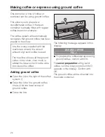 Preview for 20 page of Miele CM 5100 Operating Instructions Manual