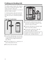 Preview for 22 page of Miele CM 5100 Operating Instructions Manual