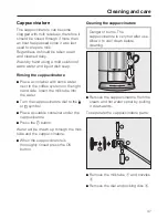 Preview for 47 page of Miele CM 5100 Operating Instructions Manual