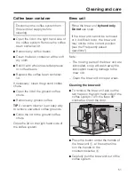 Preview for 51 page of Miele CM 5100 Operating Instructions Manual