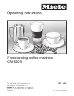 Miele CM 5200 Operating Instructions Manual preview