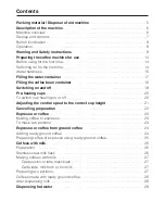 Preview for 2 page of Miele CM 5200 Operating Instructions Manual