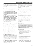 Preview for 11 page of Miele CM 5200 Operating Instructions Manual