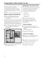 Preview for 14 page of Miele CM 5200 Operating Instructions Manual