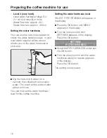 Preview for 16 page of Miele CM 5200 Operating Instructions Manual