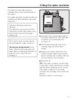 Preview for 17 page of Miele CM 5200 Operating Instructions Manual