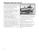 Preview for 18 page of Miele CM 5200 Operating Instructions Manual