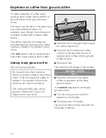 Preview for 24 page of Miele CM 5200 Operating Instructions Manual