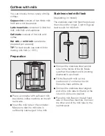 Preview for 26 page of Miele CM 5200 Operating Instructions Manual