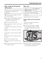 Preview for 57 page of Miele CM 5200 Operating Instructions Manual