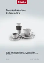 Preview for 1 page of Miele CM 5310 Series Operating Instructions Manual