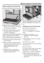 Preview for 19 page of Miele CM 5310 Series Operating Instructions Manual