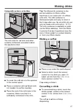 Preview for 27 page of Miele CM 5310 Series Operating Instructions Manual