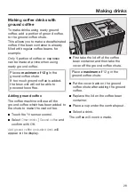 Preview for 29 page of Miele CM 5310 Series Operating Instructions Manual