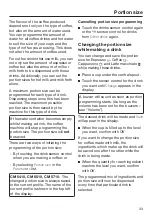 Preview for 33 page of Miele CM 5310 Series Operating Instructions Manual