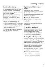 Preview for 47 page of Miele CM 5310 Series Operating Instructions Manual