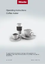 Предварительный просмотр 1 страницы Miele CM 5310 Silence Operating Instructions Manual