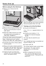 Preview for 20 page of Miele CM 5310 Operating Instructions Manual