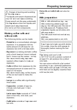 Preview for 27 page of Miele CM 5310 Operating Instructions Manual