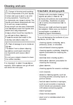 Preview for 42 page of Miele CM 5310 Operating Instructions Manual