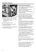 Preview for 52 page of Miele CM 5310 Operating Instructions Manual