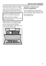 Preview for 67 page of Miele CM 5310 Operating Instructions Manual