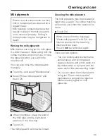 Preview for 39 page of Miele CM 6100 Operating Instructions Manual