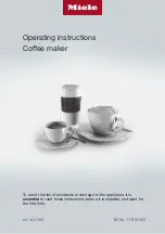 Miele CM 6160 Operating Instructions Manual preview