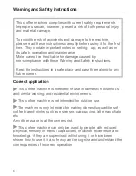 Preview for 6 page of Miele CM 6300 Operating Instructions Manual