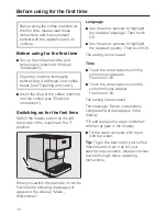 Preview for 16 page of Miele CM 6300 Operating Instructions Manual