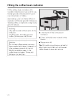 Preview for 20 page of Miele CM 6300 Operating Instructions Manual