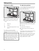 Preview for 24 page of Miele CM 6300 Operating Instructions Manual