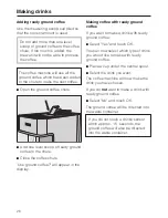 Preview for 26 page of Miele CM 6300 Operating Instructions Manual