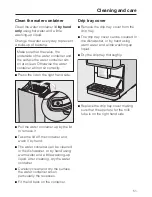 Preview for 51 page of Miele CM 6300 Operating Instructions Manual