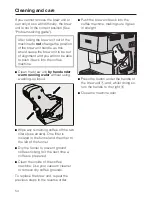 Preview for 54 page of Miele CM 6300 Operating Instructions Manual