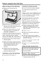 Preview for 22 page of Miele CM 6363 Operating Instructions Manual