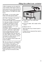 Preview for 25 page of Miele CM 6363 Operating Instructions Manual