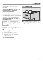 Preview for 27 page of Miele CM 6363 Operating Instructions Manual