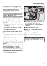 Preview for 39 page of Miele CM 6363 Operating Instructions Manual