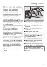 Preview for 53 page of Miele CM 6363 Operating Instructions Manual