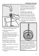 Preview for 59 page of Miele CM 6363 Operating Instructions Manual