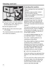 Preview for 64 page of Miele CM 6363 Operating Instructions Manual