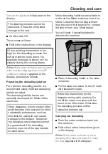 Preview for 65 page of Miele CM 6363 Operating Instructions Manual